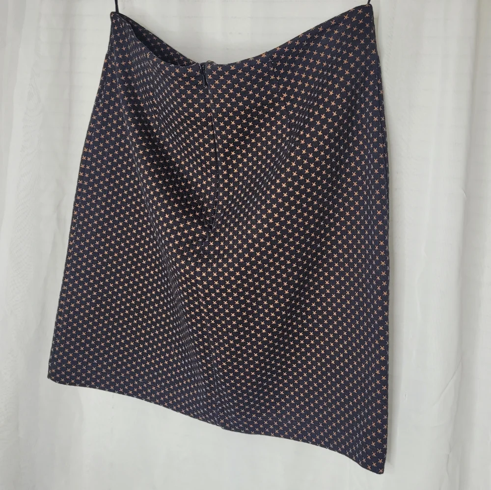 Fat Face Jennie Star Skirt Womens Size 6 Black Yellow